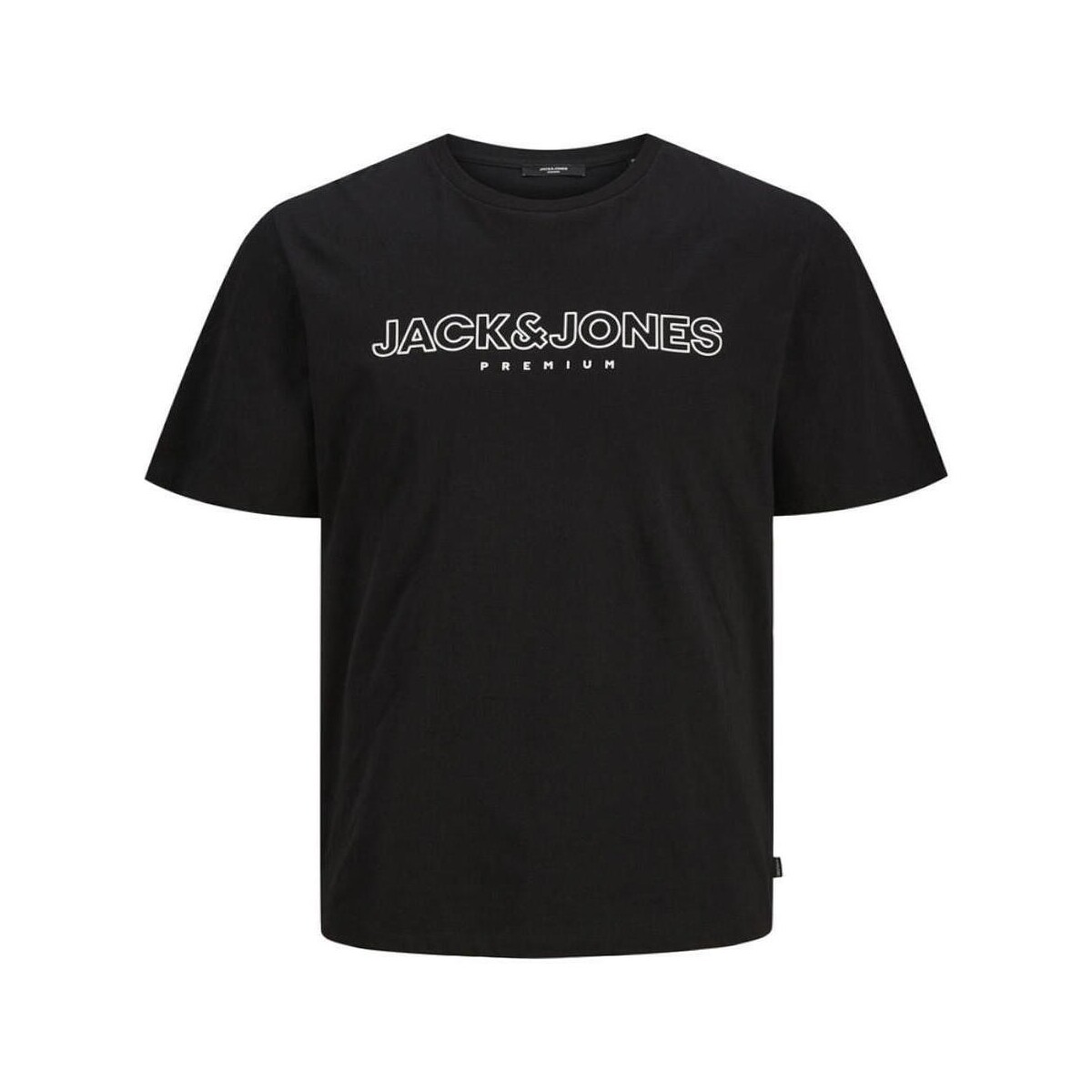 vaatteet Miehet Lyhythihainen t-paita Jack & Jones  Musta