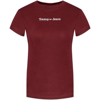 vaatteet Naiset Lyhythihainen t-paita Tommy Hilfiger  Punainen