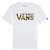 vaatteet Pojat Lyhythihainen t-paita Vans BY VANS CLASSIC LOGO FILL Valkoinen