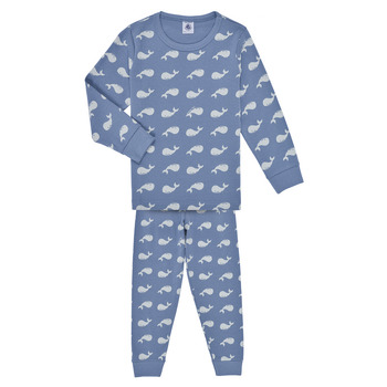 vaatteet Lapset pyjamat / yöpaidat Petit Bateau MAELINE Sininen