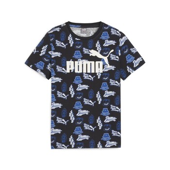 vaatteet Pojat Lyhythihainen t-paita Puma ESS+ MID 90S AOP TEE B Sininen