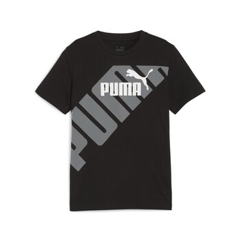 vaatteet Pojat Lyhythihainen t-paita Puma PUMA POWER GRAPHIC TEE B Musta