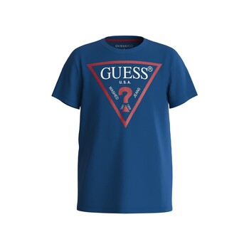 vaatteet Pojat Lyhythihainen t-paita Guess L73I55 Sininen