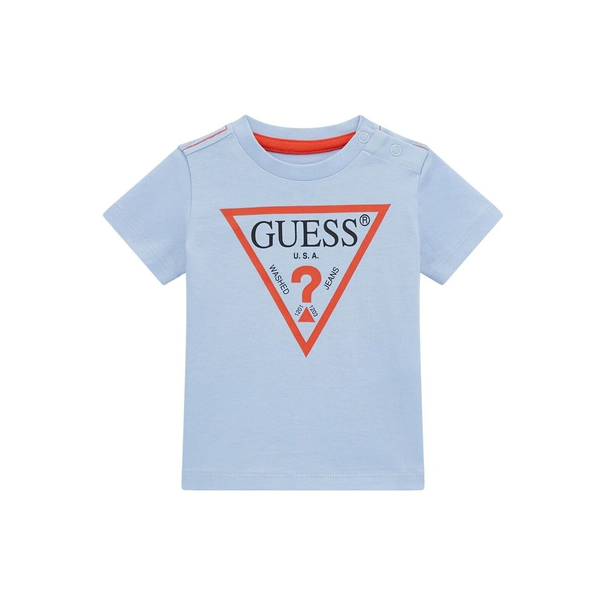 vaatteet Pojat Lyhythihainen t-paita Guess L73I55 Sininen