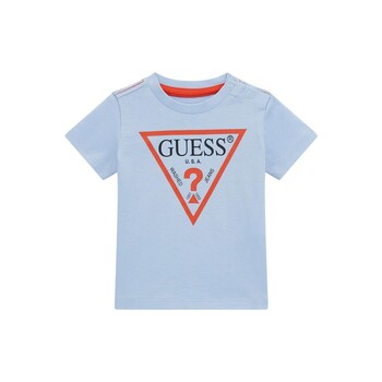 vaatteet Pojat Lyhythihainen t-paita Guess N73I55 Sininen