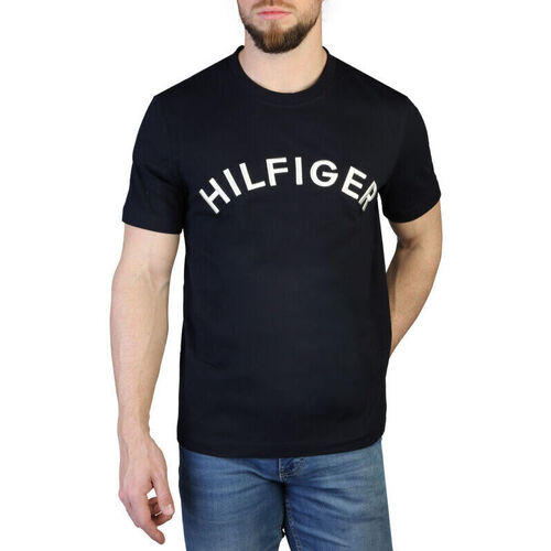 vaatteet Miehet Lyhythihainen t-paita Tommy Hilfiger - mw0mw30055 Sininen