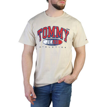 vaatteet Miehet Lyhythihainen t-paita Tommy Hilfiger dm0dm16407 aci brown Ruskea