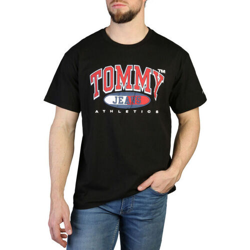 vaatteet Miehet Lyhythihainen t-paita Tommy Hilfiger - dm0dm16407 Musta
