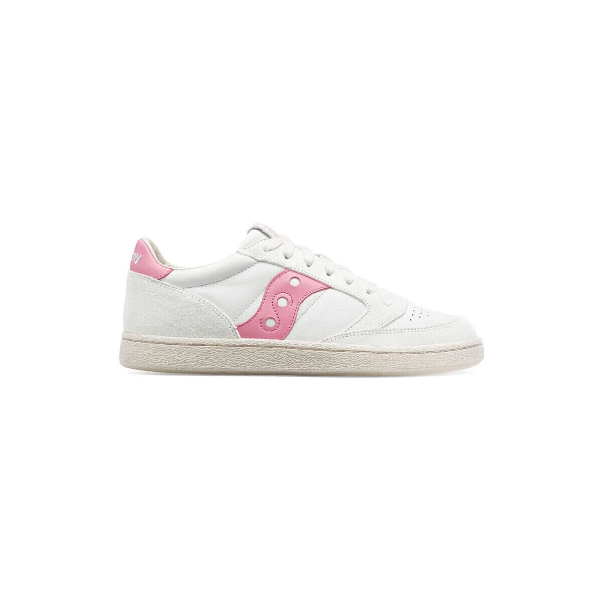 kengät Miehet Tennarit Saucony Jazz Court S70671-7 White/Pink Valkoinen