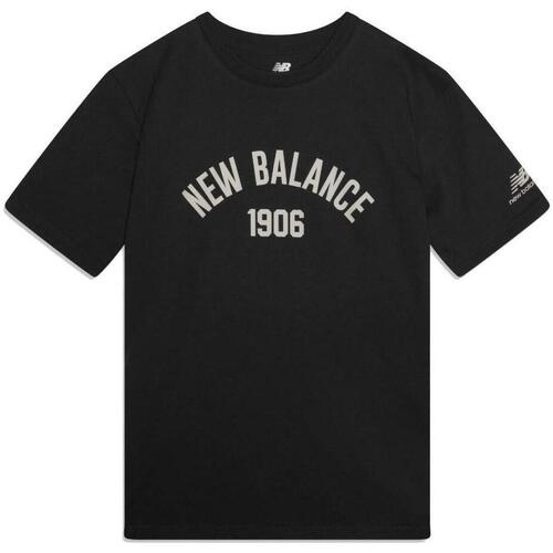 vaatteet Miehet Lyhythihainen t-paita New Balance  Harmaa