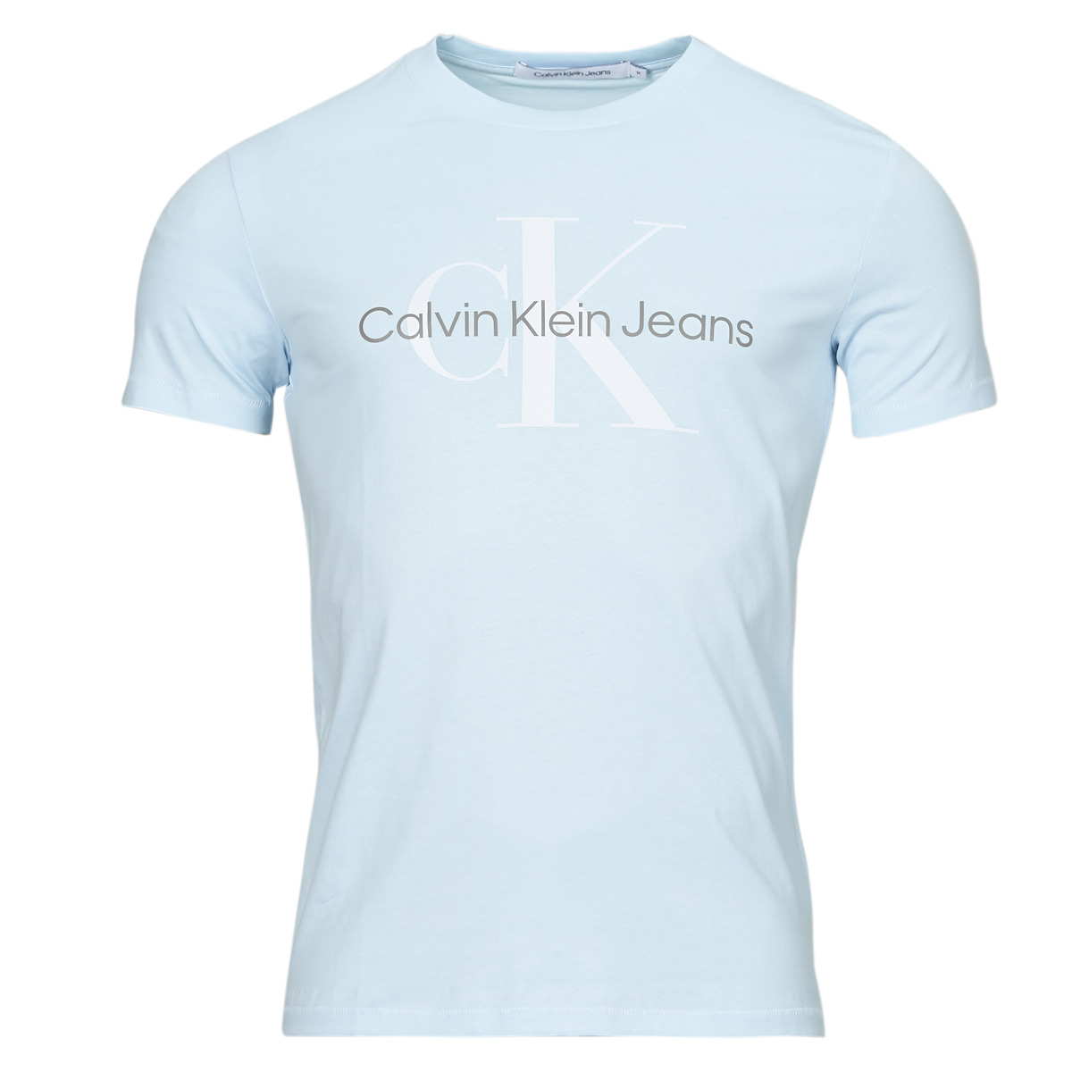 vaatteet Miehet Lyhythihainen t-paita Calvin Klein Jeans SEASONAL MONOLOGO TEE Sininen