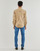 vaatteet Miehet Päälyspaidat Calvin Klein Jeans REGULAR SHIRT Beige