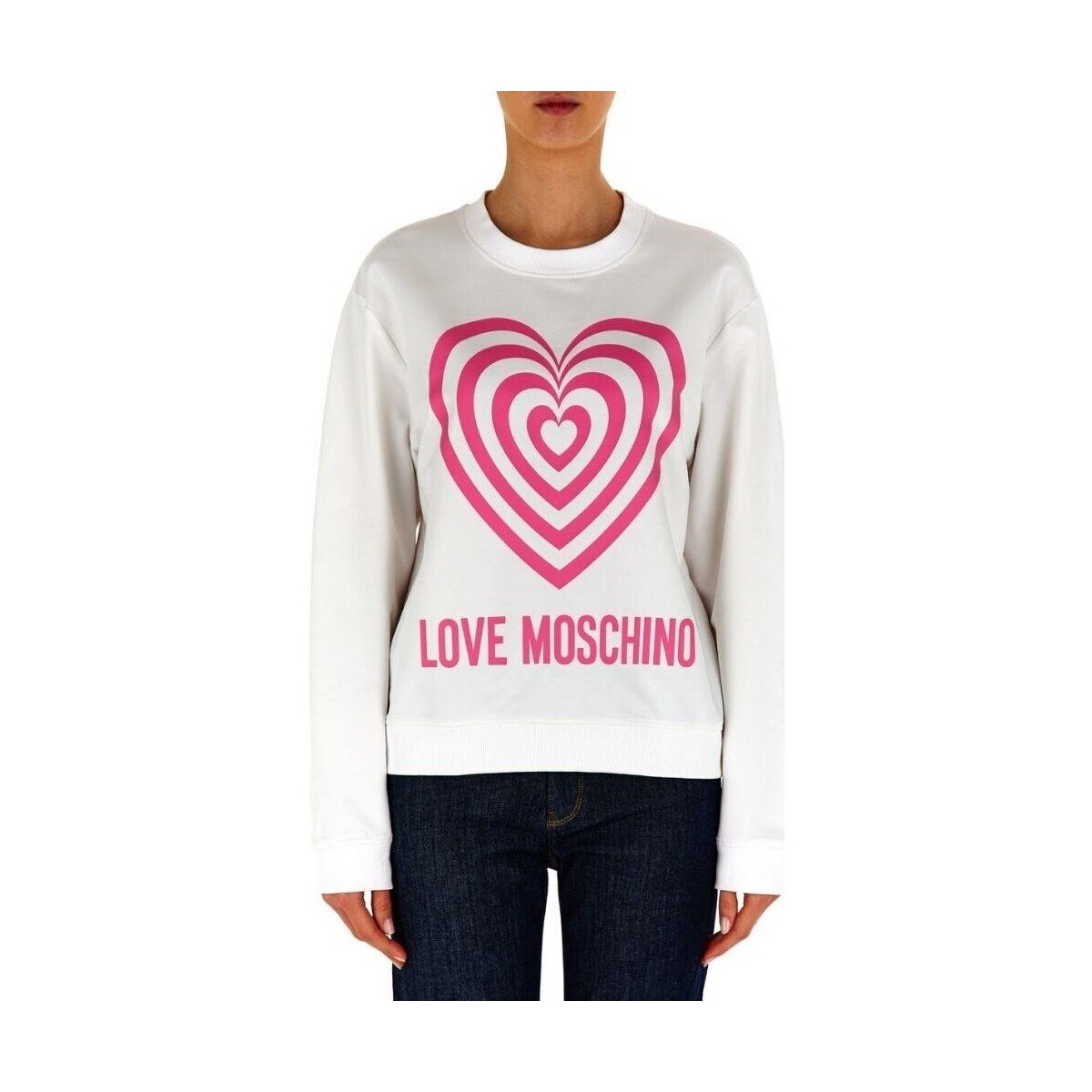 vaatteet Naiset Svetari Love Moschino W6306 56 E2246 Valkoinen