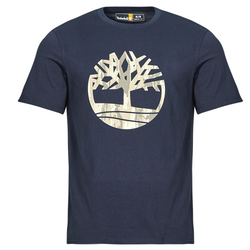 vaatteet Miehet Lyhythihainen t-paita Timberland Camo Tree Logo Short Sleeve Tee Laivastonsininen