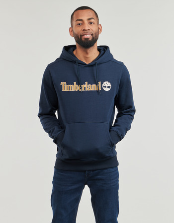 vaatteet Miehet Svetari Timberland Linear Logo Hoodie Laivastonsininen