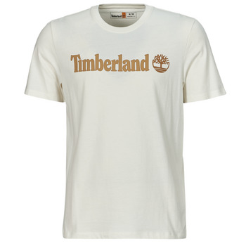 vaatteet Miehet Lyhythihainen t-paita Timberland Linear Logo Short Sleeve Tee Valkoinen
