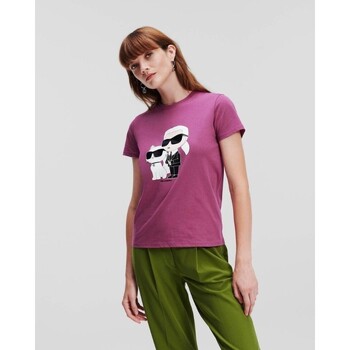 vaatteet Naiset T-paidat & Poolot Karl Lagerfeld 230W1704 Vaaleanpunainen
