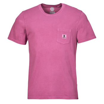 vaatteet Miehet Lyhythihainen t-paita Element BASIC POCKET PIGMENT SS Vaaleanpunainen