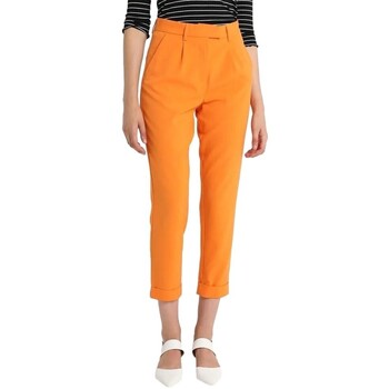 vaatteet Naiset Housut Vila Dima Pants - Russet Orange Oranssi