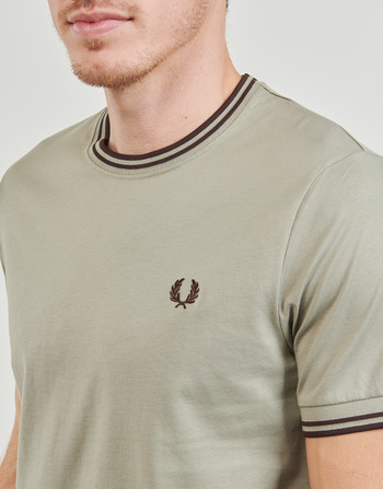 Fred Perry TWIN TIPPED T-SHIRT Harmaa