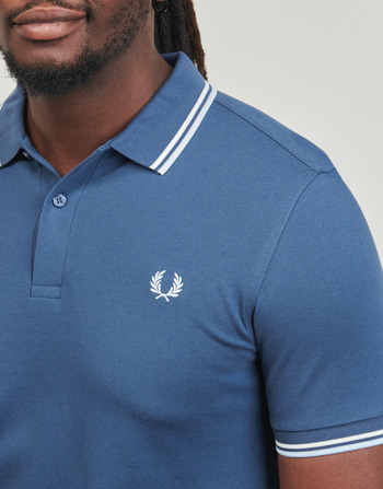 Fred Perry TWIN TIPPED FRED PERRY SHIRT Sininen / Valkoinen