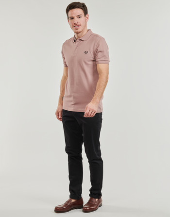 Fred Perry PLAIN FRED PERRY SHIRT Vaaleanpunainen / Musta