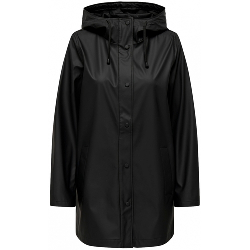 vaatteet Naiset Paksu takki Only New Ellen Raincoat - Black Musta
