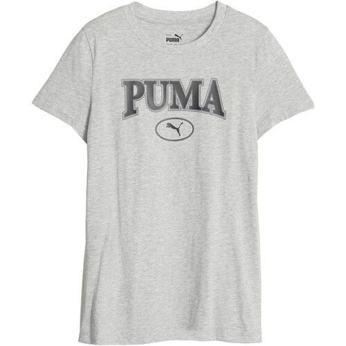 vaatteet Tytöt Lyhythihainen t-paita Puma 219624 Harmaa