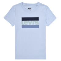 vaatteet Pojat Lyhythihainen t-paita Levi's SPORTSWEAR LOGO TEE Sininen