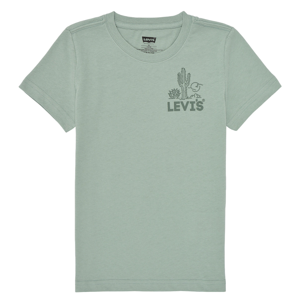 vaatteet Pojat Lyhythihainen t-paita Levi's CACTI CLUB TEE Sininen