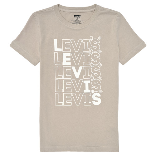 vaatteet Pojat Lyhythihainen t-paita Levi's LEVI'S LOUD TEE Beige