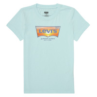 vaatteet Pojat Lyhythihainen t-paita Levi's SUNSET BATWING TEE Sininen / Oranssi