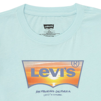 Levi's SUNSET BATWING TEE Sininen / Oranssi