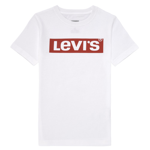 vaatteet Pojat Lyhythihainen t-paita Levi's SHORT SLEEVE GRAPHIC TEE SHIRT Valkoinen