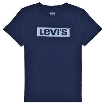 vaatteet Pojat Lyhythihainen t-paita Levi's SHORT SLEEVE GRAPHIC TEE SHIRT Sininen