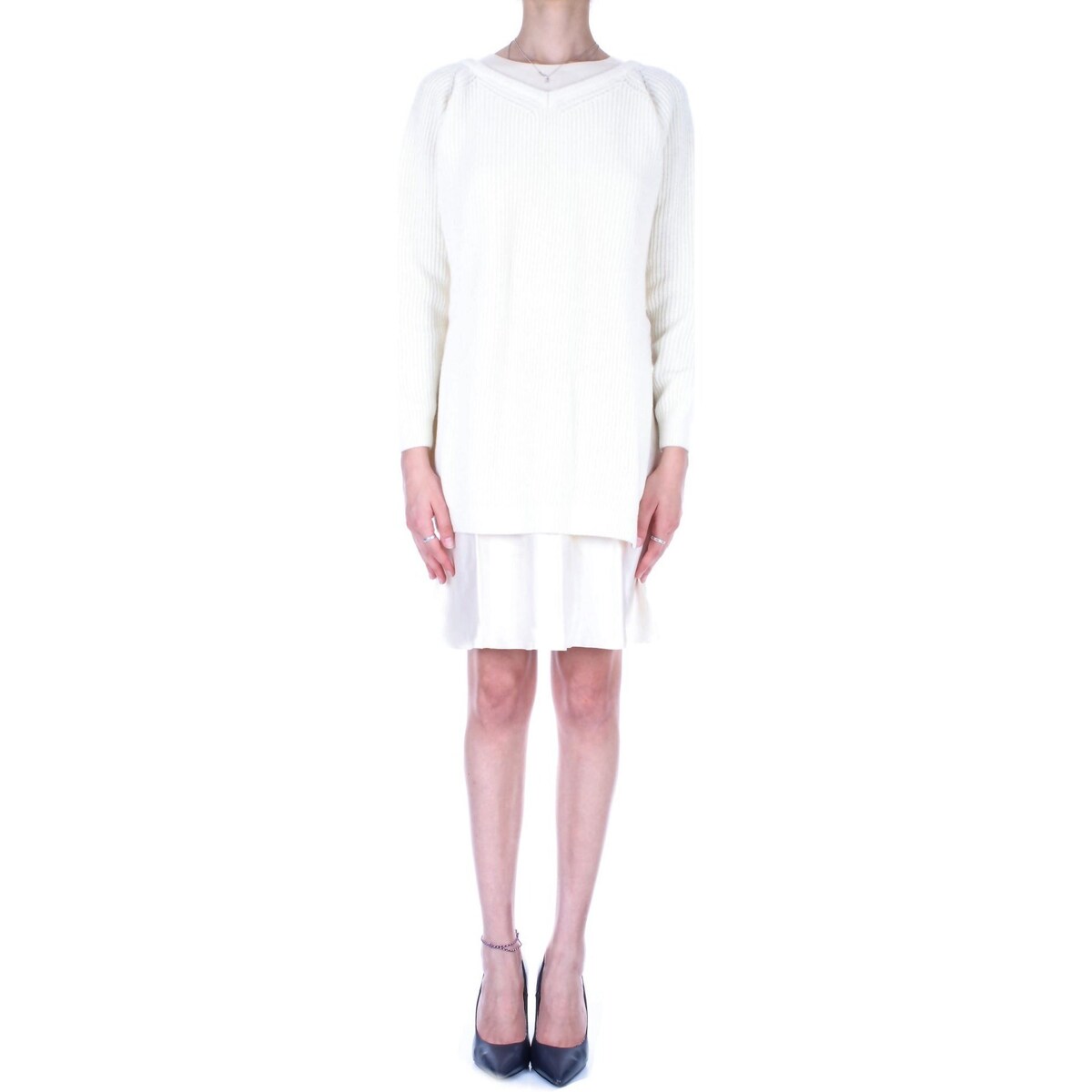 vaatteet Naiset Reisitaskuhousut Semicouture Y3WB18 Valkoinen