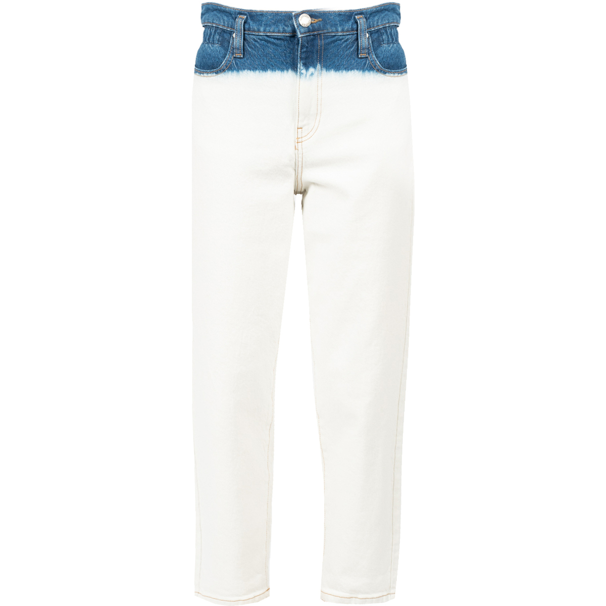 vaatteet Naiset 5-taskuiset housut Pinko 1J10LM Y652 | Flexi  Maddie 7 Mom Fit Valkoinen