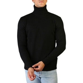vaatteet Miehet Neulepusero 100% Cashmere Jersey roll neck Musta