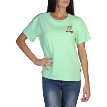 vaatteet Naiset Lyhythihainen t-paita Moschino A0784 4410 A0449 Green Vihreä