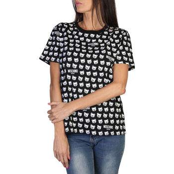 vaatteet Naiset Lyhythihainen t-paita Moschino - A0707-9420 Musta
