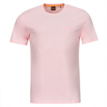 vaatteet Miehet Lyhythihainen t-paita BOSS Tales Vaaleanpunainen