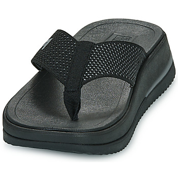 FitFlop Surff Two-Tone Webbing Toe-Post Sandals Musta