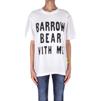 vaatteet Lyhythihainen t-paita Barrow F3BWUATH130 Valkoinen