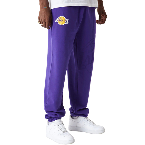 vaatteet Miehet Verryttelyhousut New-Era NBA Joggers Lakers Violetti