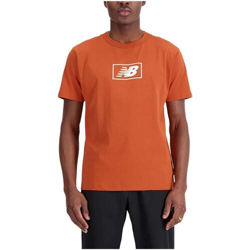 vaatteet Miehet Lyhythihainen t-paita New Balance  Oranssi