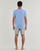 vaatteet Miehet pyjamat / yöpaidat Calvin Klein Jeans S/S SHORT SET Sininen / Harmaa