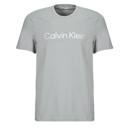 vaatteet Miehet Lyhythihainen t-paita Calvin Klein Jeans S/S CREW NECK Harmaa
