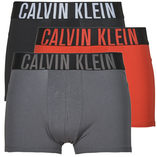 Alusvaatteet Miehet Bokserit Calvin Klein Jeans TRUNK 3PK X3 Punainen / Musta / Harmaa