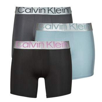 Alusvaatteet Miehet Bokserit Calvin Klein Jeans BOXER BRIEF 3PK X3 Harmaa / Harmaa / Musta