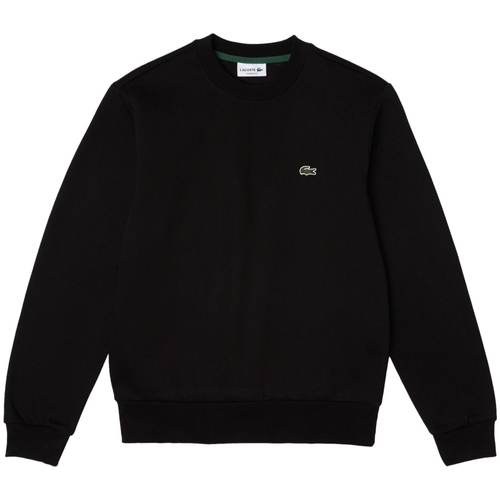vaatteet Miehet Svetari Lacoste Organic Brushed Cotton Sweatshirt - Noir Musta